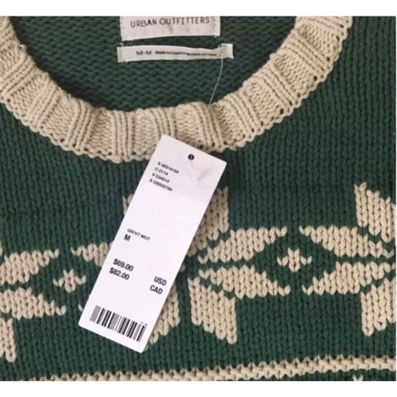 Urban Outfitters Fair Isle Snowflake Sweater NWT Size XS - Picture 6 of 10
